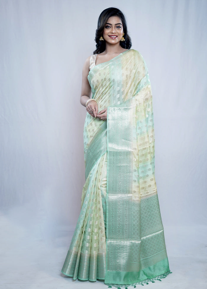 Multicolor Pure Georgette Saree With Blouse Piece - Indian Silk House Agencies