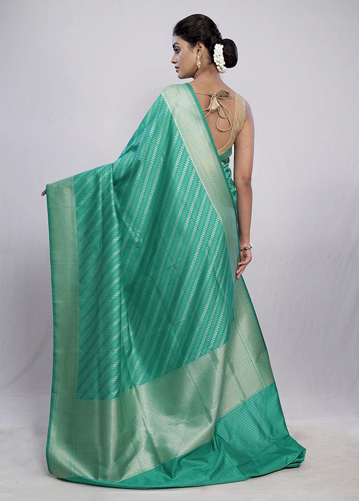 Multicolor Uppada Silk Saree With Blouse Piece - Indian Silk House Agencies