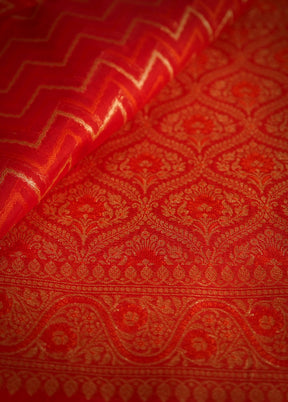 Red Kora Silk Saree With Blouse Piece - Indian Silk House Agencies