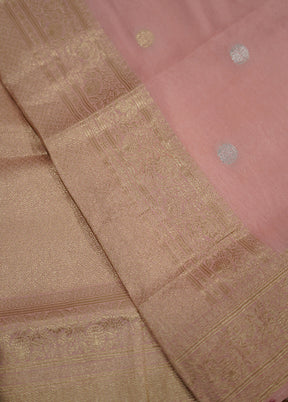 Pink Dupion Silk Saree With Blouse Piece - Indian Silk House Agencies