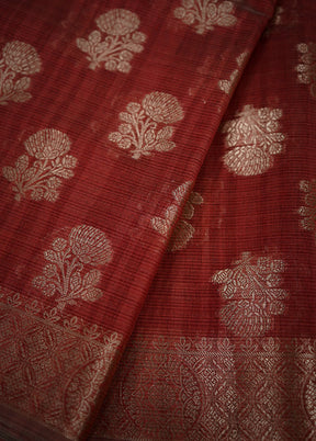 Pink Kora Silk Saree With Blouse Piece - Indian Silk House Agencies