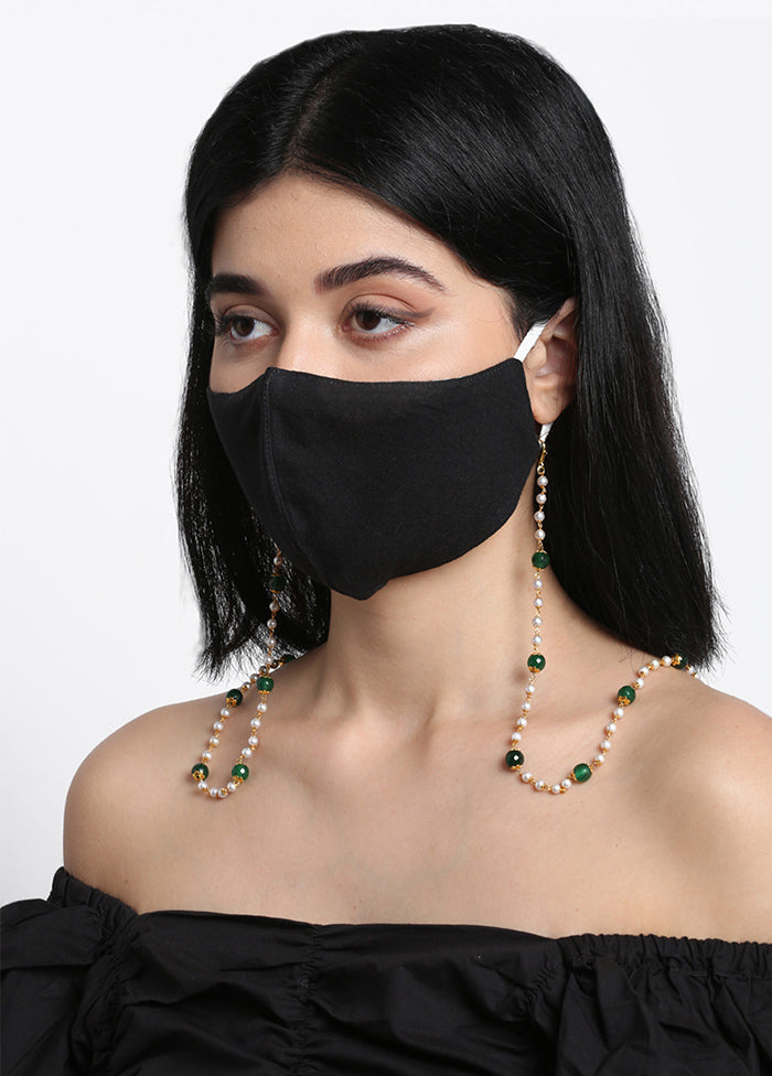 Gold Plated Mask Chain - Indian Silk House Agencies