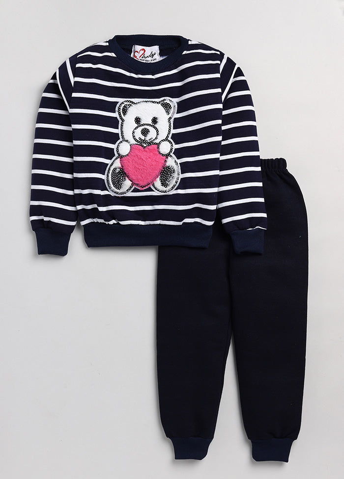 Teddy Striped Track Suit - Indian Silk House Agencies
