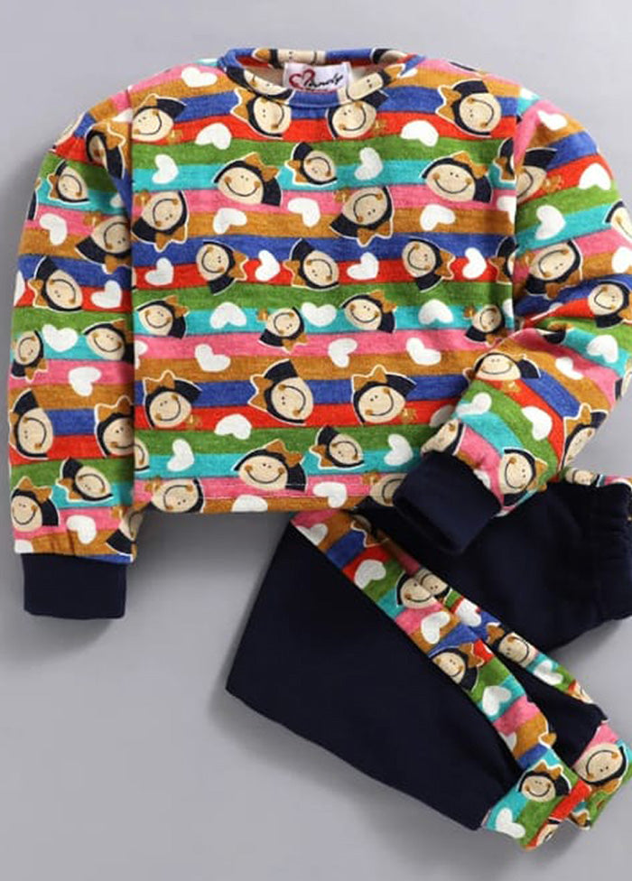 Mandy Doll Face Print Track Suit - Indian Silk House Agencies