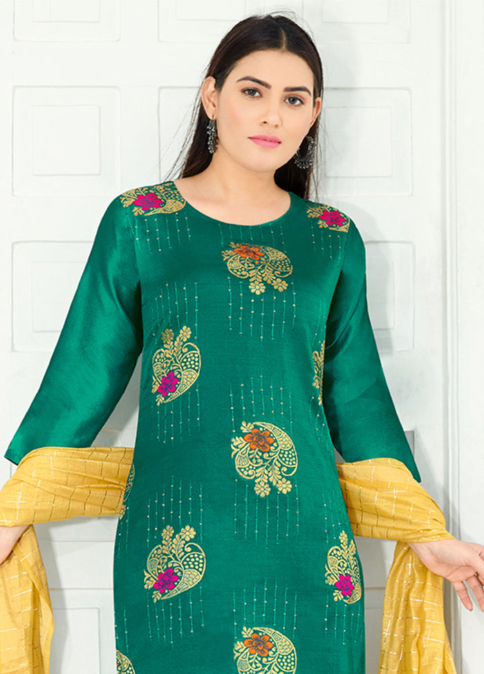 3 Pc Rama Readymade Silk Suit Set - Indian Silk House Agencies