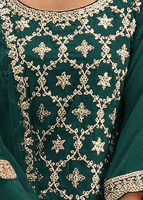 3 Pc Rama Unstitched Georgette Suit Set - Indian Silk House Agencies
