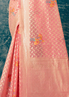 Pink Kota Cotton Saree With Blouse Piece - Indian Silk House Agencies