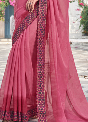 Burgundy Silk Saree With Blouse Piece - Indian Silk House Agencies