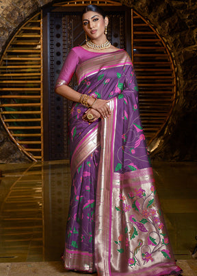 Wine Dupion Silk Saree With Blouse Piece - Indian Silk House Agencies