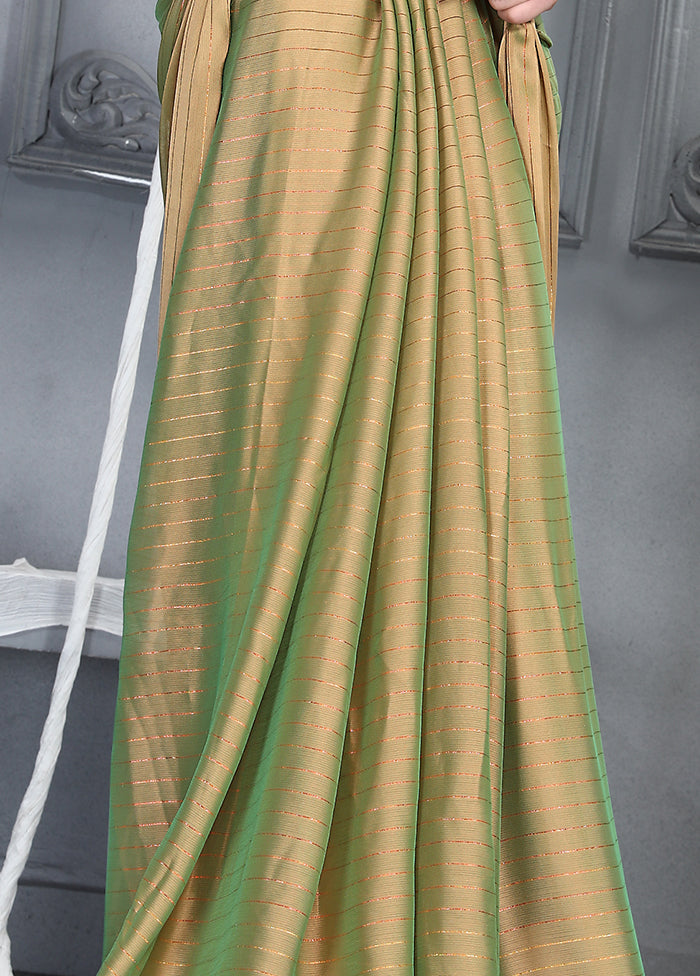 Beige Dupion Silk Saree With Blouse Piece - Indian Silk House Agencies