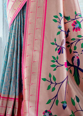 Firoza Dupion Silk Saree With Blouse Piece - Indian Silk House Agencies