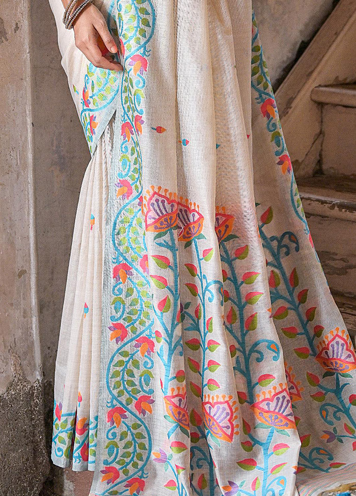 Firoza Cotton Saree With Blouse Piece - Indian Silk House Agencies