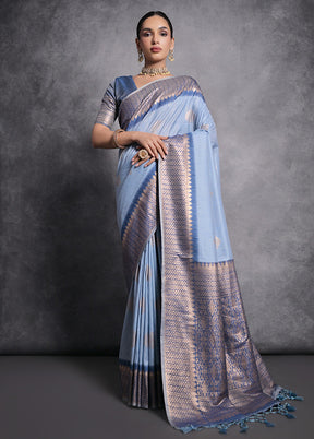 Firoza Dupion Silk Saree With Blouse Piece - Indian Silk House Agencies