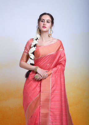 Rani Cotton Saree With Blouse Piece - Indian Silk House Agencies