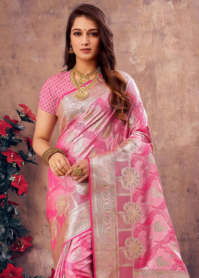 Magenta South Silk Saree With Blouse Piece - Indian Silk House Agencies