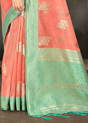 Pink Cotton Saree With Blouse Piece - Indian Silk House Agencies