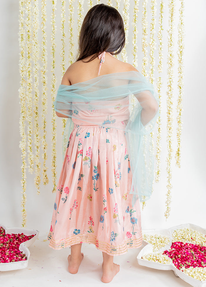 Pink Silk Lehenga For Girls - Indian Silk House Agencies