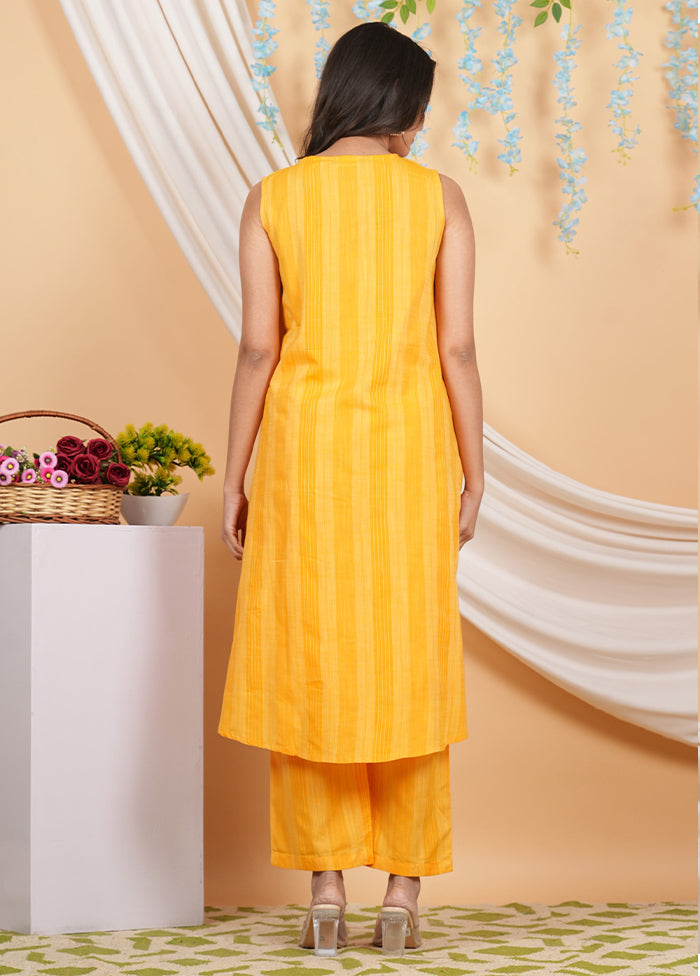 2 Pc Orange Pure Readymade Cotton Kurti Set - Indian Silk House Agencies