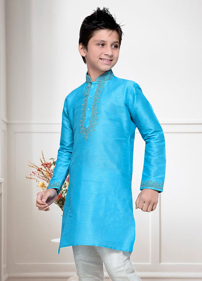 2 Pc Firoza Dupion Silk Ethnic Wear Set - Indian Silk House Agencies
