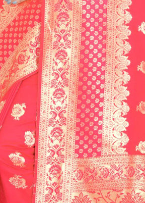 Orange Spun Silk Saree With Blouse Piece - Indian Silk House Agencies