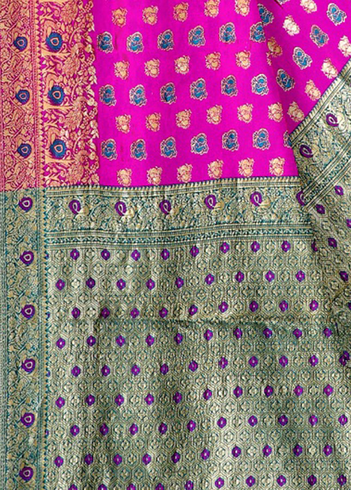 Rani Spun Silk Zari Woven Saree With Blouse Piece - Indian Silk House Agencies