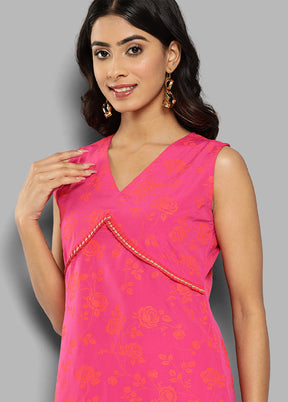 2 Pc Rani Silk Kurti Set - Indian Silk House Agencies