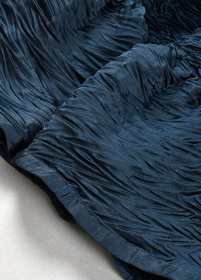 Navy Blue Cotton Tye Dye Skirt Top - Indian Silk House Agencies