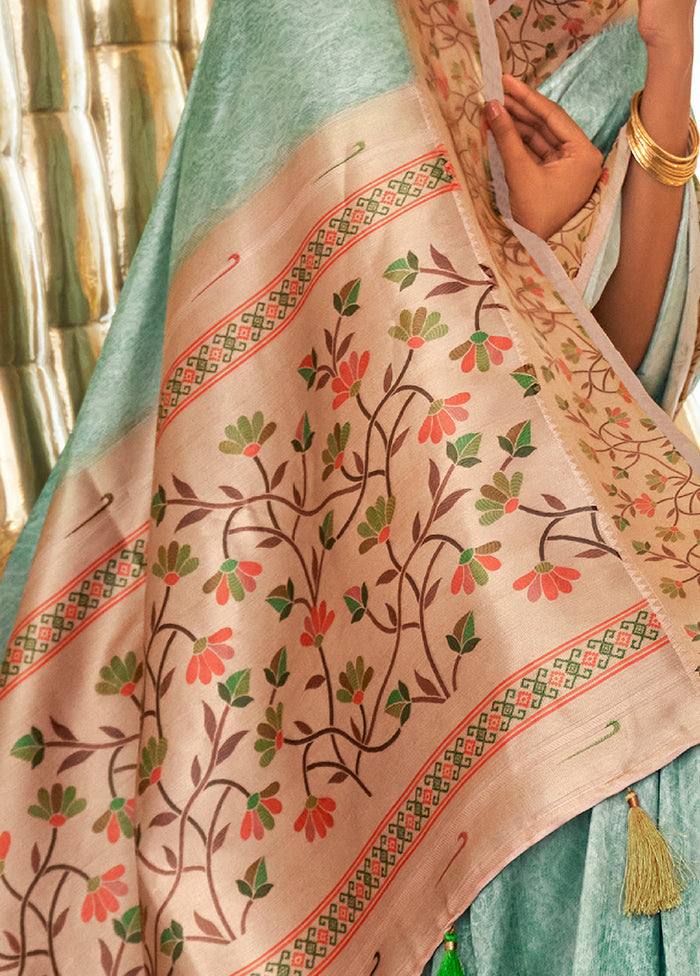 Multicolor Cotton Saree With Blouse Piece - Indian Silk House Agencies