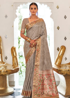 Multicolor Cotton Saree With Blouse Piece - Indian Silk House Agencies