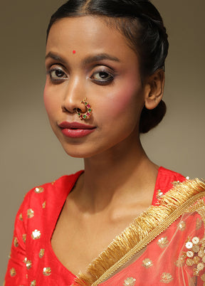 Kundan Nose Ring - Indian Silk House Agencies