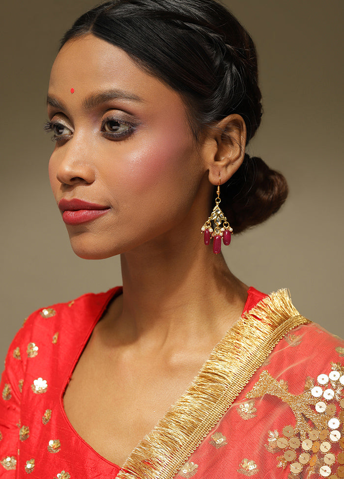 Kundan Earrings - Indian Silk House Agencies