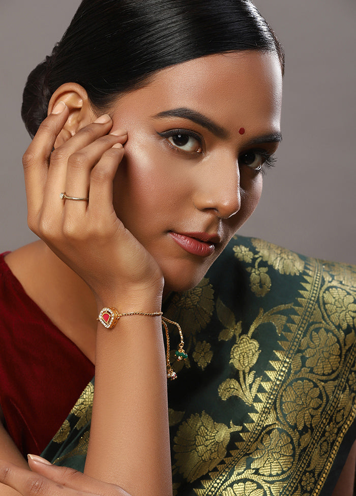 Kundan And Chain Bracelet - Indian Silk House Agencies