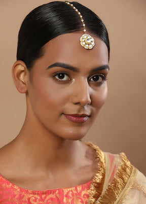 Kundan Maangtika - Indian Silk House Agencies