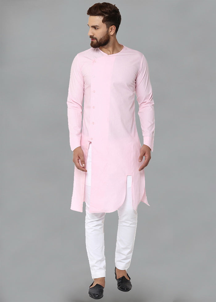 Pink Color Solid Cotton Kurta VDVSD0176 - Indian Silk House Agencies
