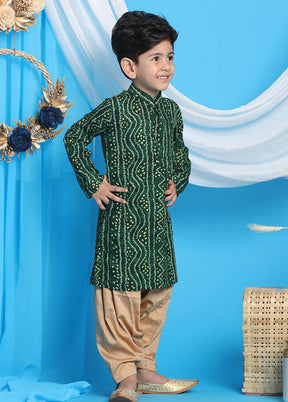 2 Pc Green Viscose Kurta Pajama Set - Indian Silk House Agencies