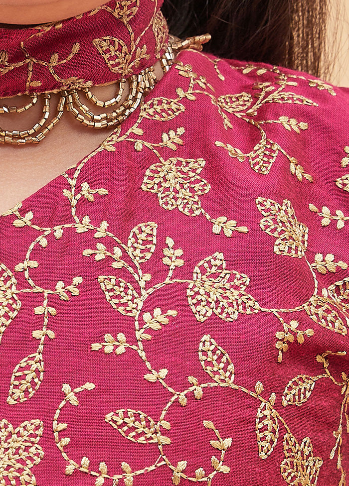 2 Pc Pink Viscose Lehenga Set - Indian Silk House Agencies