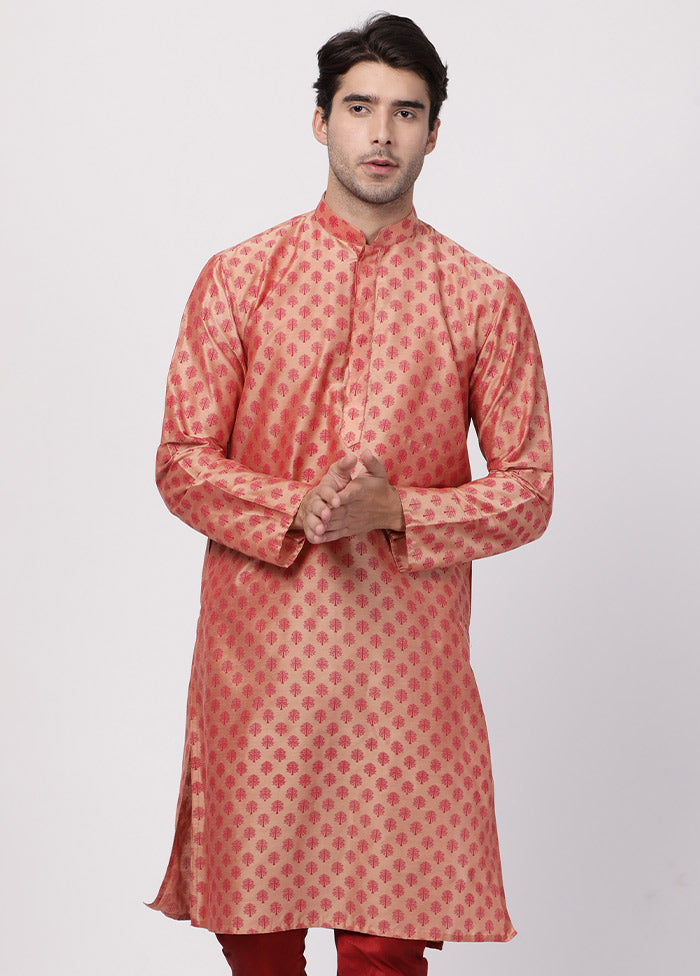 Pink Cotton Printed Kurta VDVAS30062301 - Indian Silk House Agencies