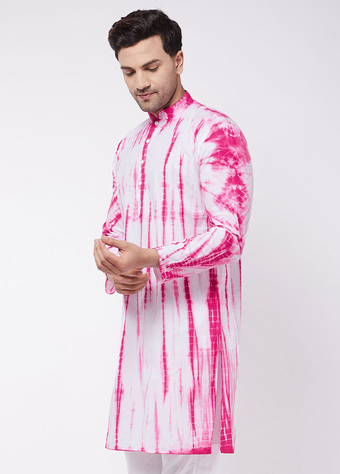 Pink Cotton Printed Kurta VDVAS30062343 - Indian Silk House Agencies