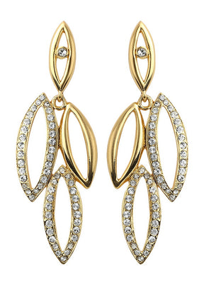 Estelle Diamante Stone Earrings - Indian Silk House Agencies