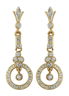 Estelle Diamante Danglers Earrings - Indian Silk House Agencies