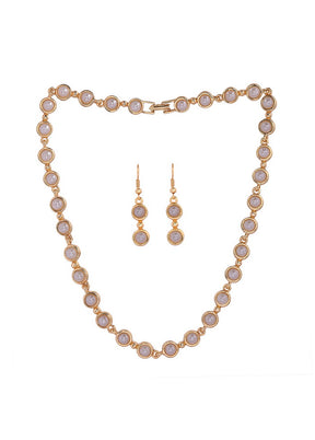 Estelle Pearl Studded Traditional Necklace Set - Indian Silk House Agencies