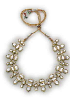 Estelle Polki Look Neutral Designer Jewelry Necklace Set - Indian Silk House Agencies