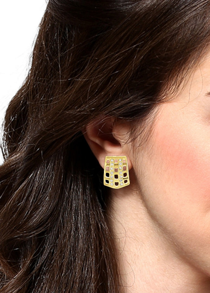 Estelle Gold Tone Plated Casual Stud Earrings - Indian Silk House Agencies