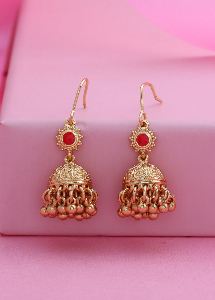 Estelle Ethnic Traditional Gold Plated Fancy Earrings - Indian Silk House Agencies