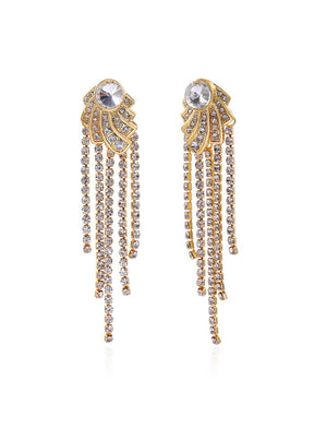 Estelle Ethnic Fusion Tassel Dangle Drop earrings - Indian Silk House Agencies