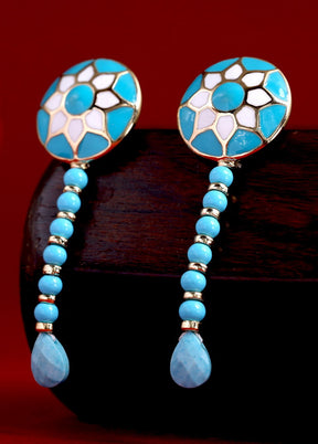 Estelle Handmade Dangle Drop Tibetan Earrings - Indian Silk House Agencies