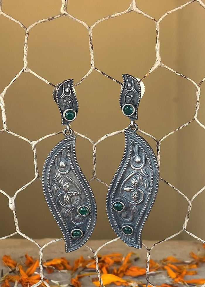 Tribal Silve Tone Drop Earrings - Indian Silk House Agencies