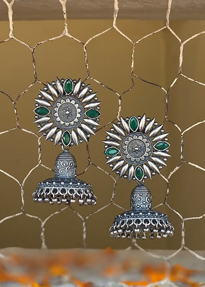 Tribal Silver Tone Jhumka - Indian Silk House Agencies