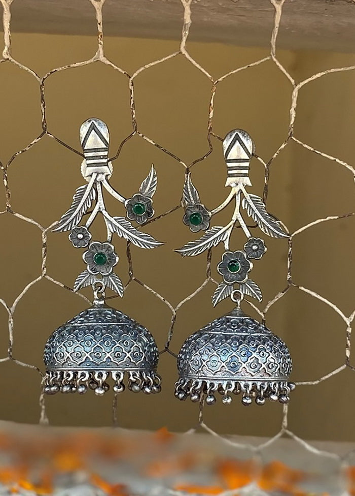 Tribal Silver Tone Jhumka - Indian Silk House Agencies