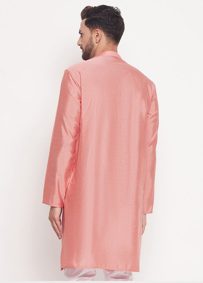 Pink Readymade Silk Kurta VDVAS15062219 - Indian Silk House Agencies